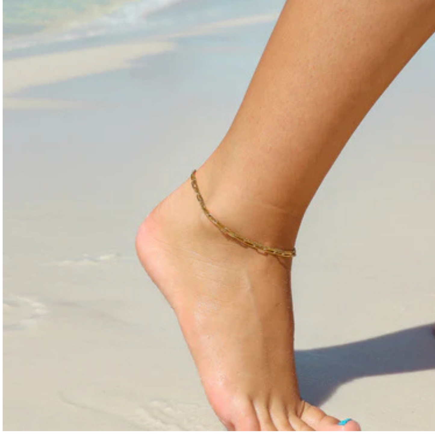 Paperclip Double Anklet - IN STOCK