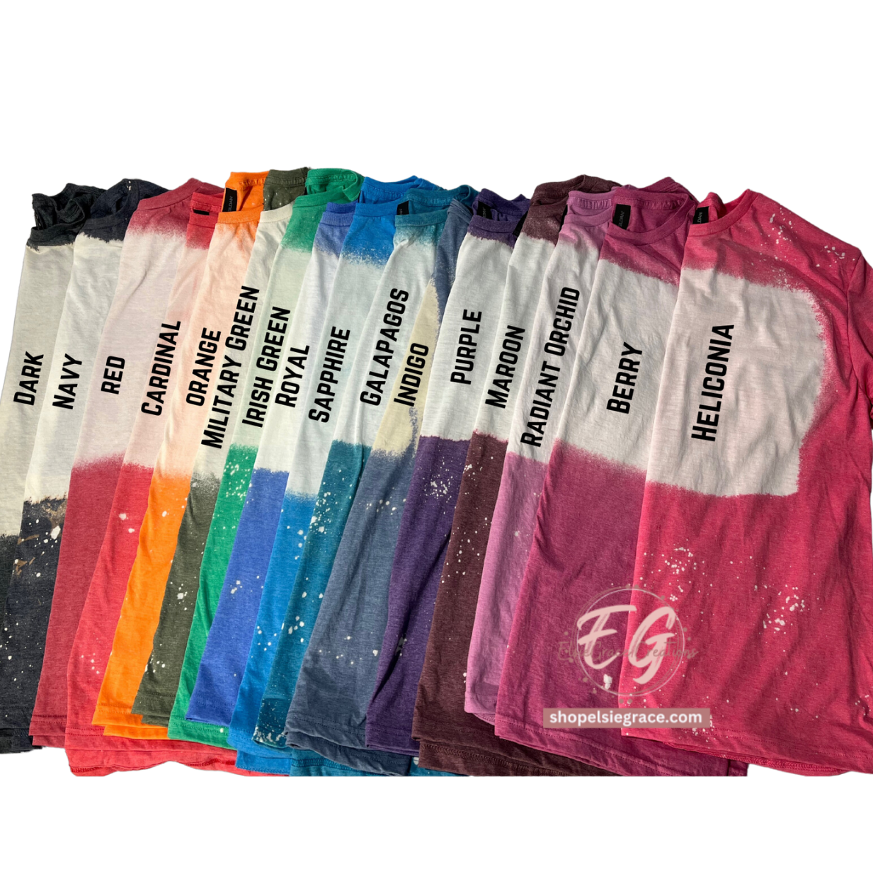 SCRUNCH STYLE WHOLESALE BLANK BLEACHED TEE