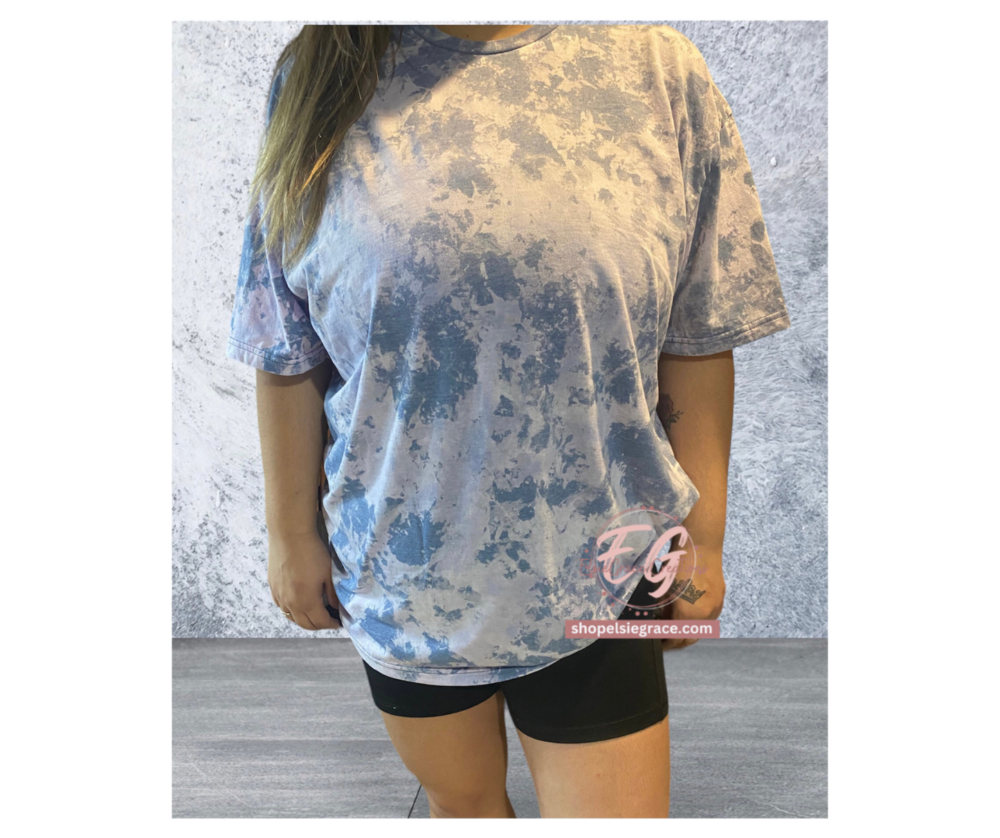 ACID WASH WHOLESALE BLANK BLEACHED TEE