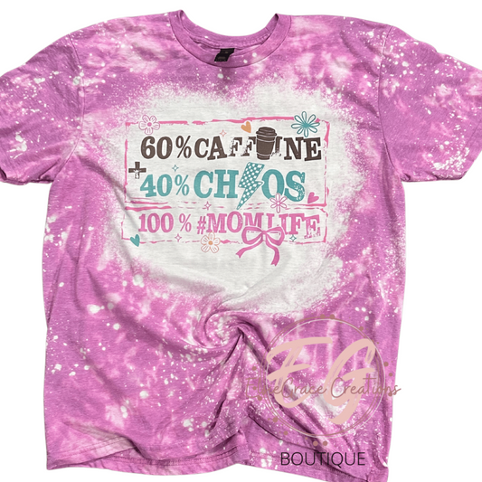 MOMLIFE CHAOS BLEACHED TEE- IN STOCK