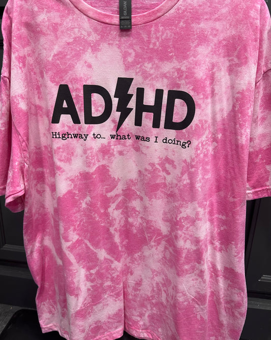 Bleached ADHD Tee