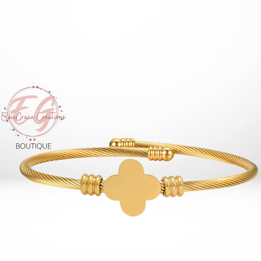 CLOVER BANGLE BRACELET