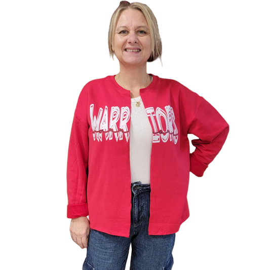 GC SCRIBBLE Custom Cut Sweatshirt Cardigan