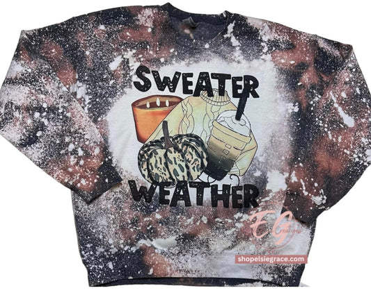 Sweater Weather Bleached SWEATSHIRT