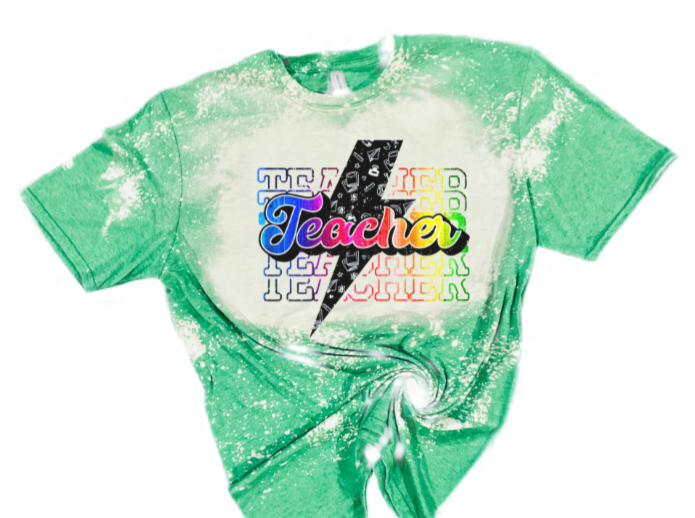 TEACHER BOLT BLEACHED TEE