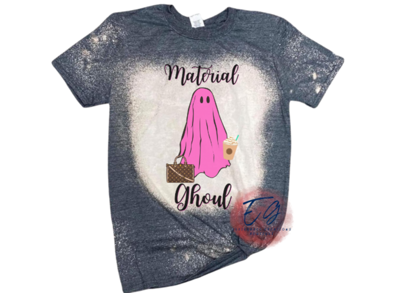 MATERIAL GHOUL  BLEACHED TEE