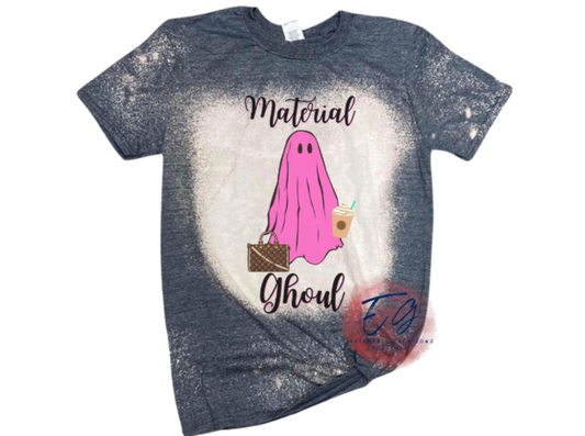 MATERIAL GHOUL  BLEACHED TEE