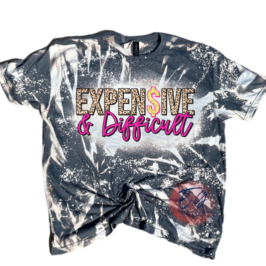 EXPENSIVE & DIFFICULT BLEACHED TEE