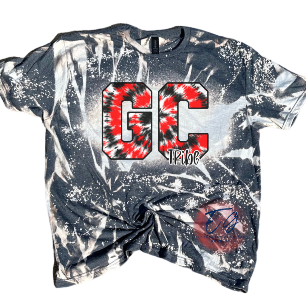 GRANITE CITY SCHOOLS TIE DYE BLEACHED TEE