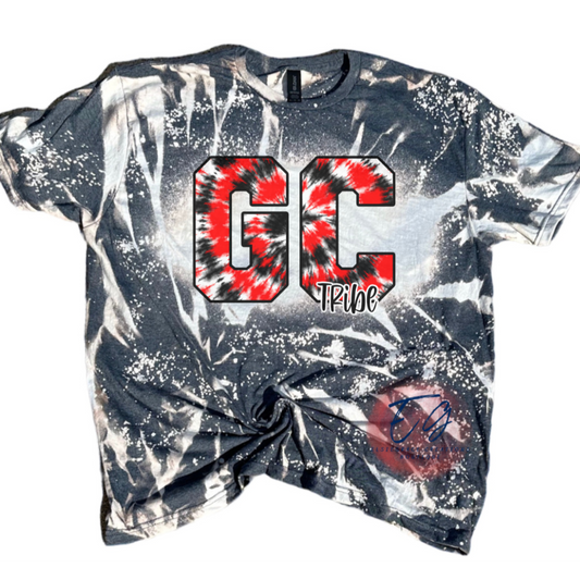 GRANITE CITY SCHOOLS TIE DYE BLEACHED TEE